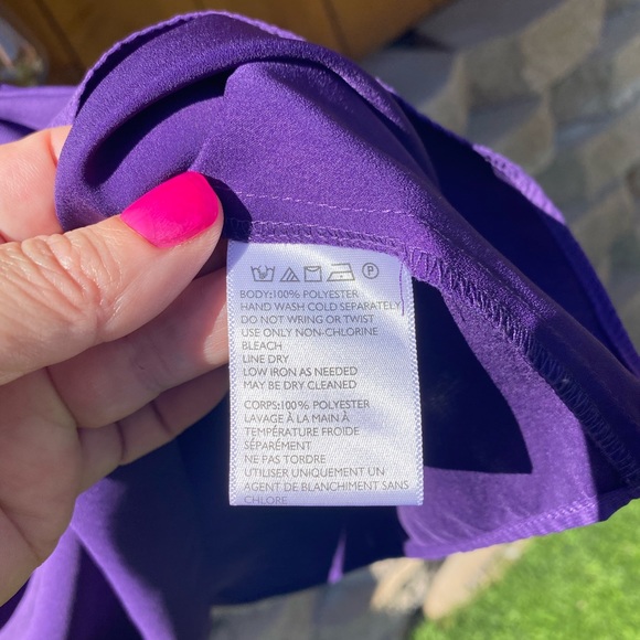 Silence +noise brand Size M drop waist sleeveless purple dress - Picture 3 of 3